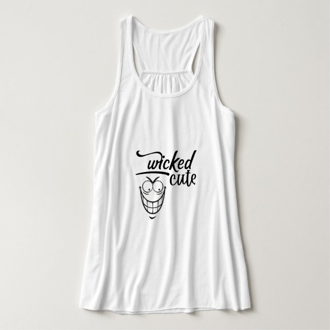 wicked cute design  tank top (Design Vorderseite)