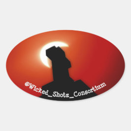 Wicked Eclipse Ovaler Aufkleber