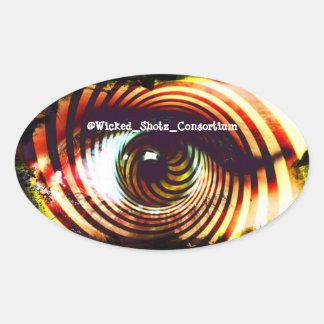 Wicked Eyez Ovaler Aufkleber