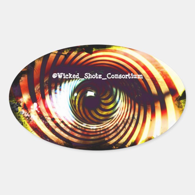 Wicked Eyez Ovaler Aufkleber (Vorderseite)