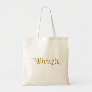 WICKED Faux-Gold-Look Halloween-Festlich Tragetasche