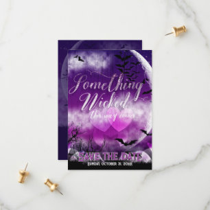 Wicked Fun Halloween Liebe Moon Save the Date