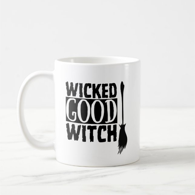 Wicked Good Hexe Funny Halloween Kaffeetasse (Links)