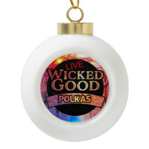 Wicked Good Polkas Schneeflocken-Rahmenornament