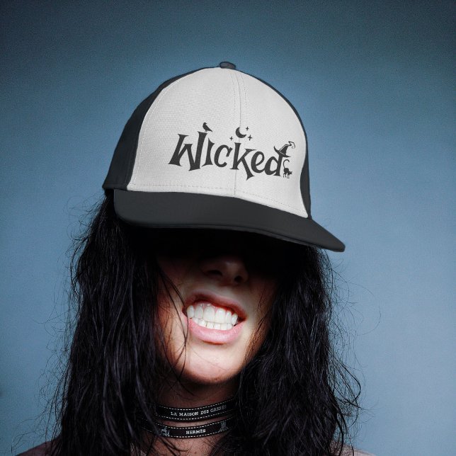 Wicked Halloween Funny Witz Truckerkappe (Wicked Halloween Funny Witch Trucker Hat)