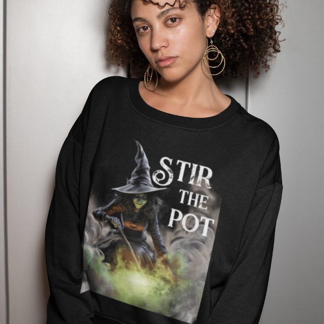 Wicked Halloween Hexe Stir the Pot T-Shirt (Von Creator hochgeladen)