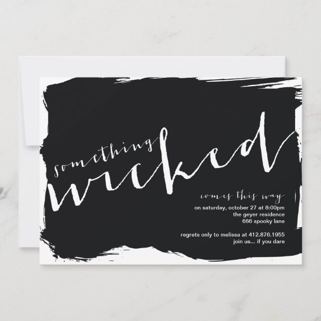 Wicked - Halloween-Party Einladung (Vorderseite)