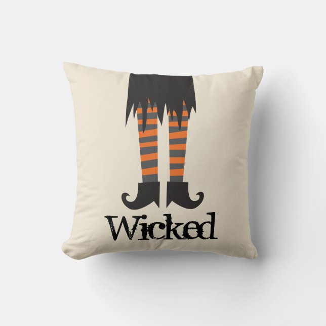 Wicked Hexeha Halloween Kissen (Vorderseite)