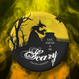 Wicked Hexenmeister Silhouette Halloween Pappteller