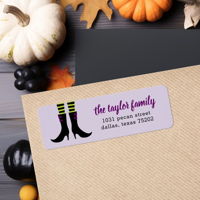 Wicked Hexenstiefel Halloween Address Labels (Von Creator hochgeladen)
