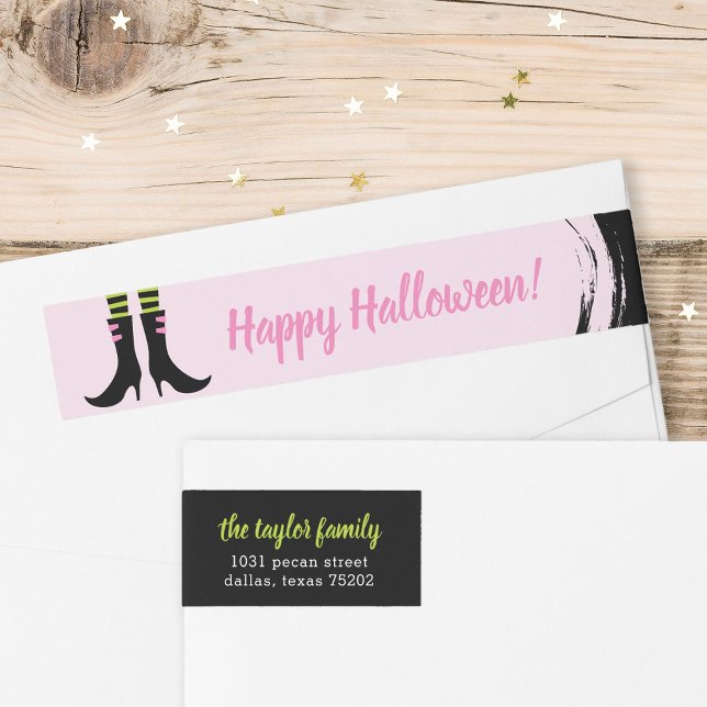 Wicked Hexenstiefel Halloween Address Labels (Von Creator hochgeladen)