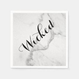 Wicked in Marble Halloween Napkin Serviette
