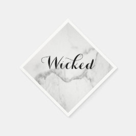 Wicked in Marble Halloween Napkin Serviette