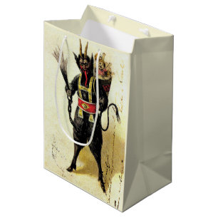 Wicked Krampus Beängstigend Demo Weihnachten Weihn Mittlere Geschenktüte