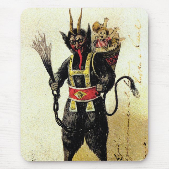 Wicked Krampus Beängstigend Demo Weihnachten Weihn Mousepad (Vorne)