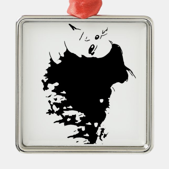 Wicked Mane Ornament Aus Metall (Vorne)