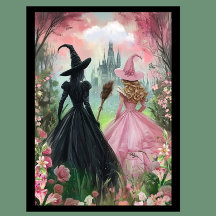 Wicked Musical Poster - Elphaba & Glinda Art Print