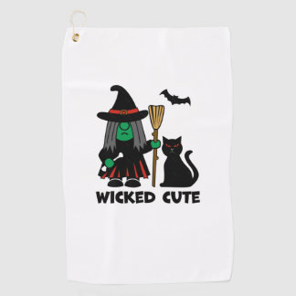 Wicked Niedlich Gnome Hexe Golfhandtuch