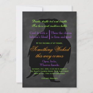 Wicked Raven Halloween Einladung