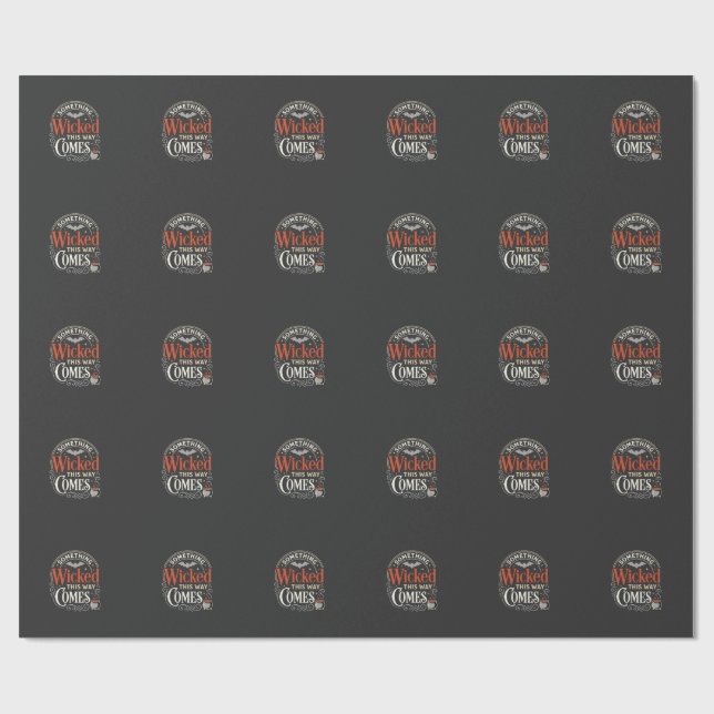 Wicked This Way Comes Halloween-Design_1 Geschenkpapier (Flach)
