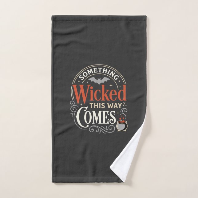 Wicked This Way Comes Halloween-Design_1 Handtuch (Handtuch)