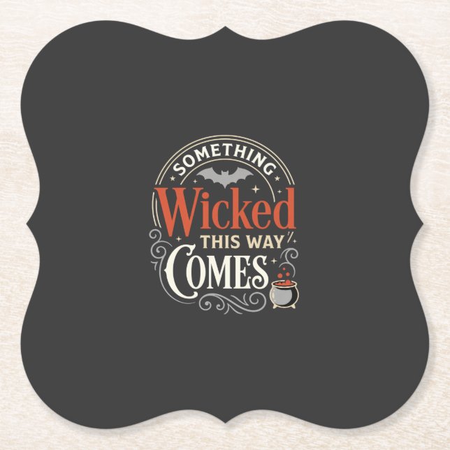 Wicked This Way Comes Halloween-Design_1 Untersetzer (Vorderseite)