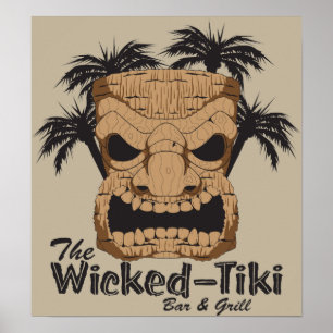 Wicked Tiki Bar Poster