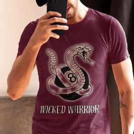 Wicked Warrior 8 Ball Snake T-Shirt T - Shirt