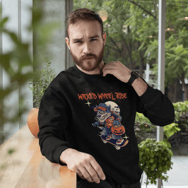 Wicked Wheel Ride Skateboard Gear for Night Rider T-Shirt