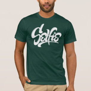 Wicked White Skateboard Graffiti Selfie Street Art T-Shirt