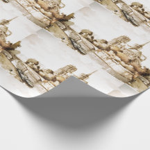 Wickeln Sie Papier mit "Notre Dame-Kathedralen"