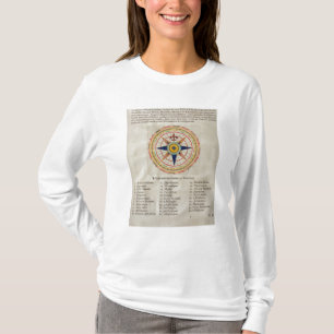 Wickeln Sie Rose mit den 32 Winden der Welt T-Shirt