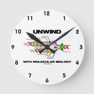 Wickeln Sie sich mit Molekularbiologie ab Runde Wanduhr