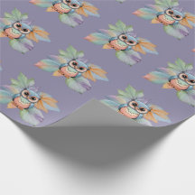 Wickelpapier mit Babyschale und Leaf-Design