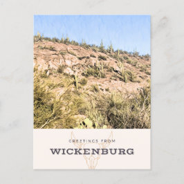 Wickenburg Painted Fotograf Postcard Postkarte