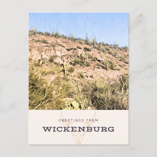 Wickenburg Painted Fotograf Postcard Postkarte (Vorderseite)