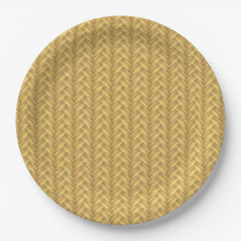 Wicker Basket Weave Seamless Pappteller