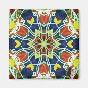 Wicker Kaleidoskop Magnet