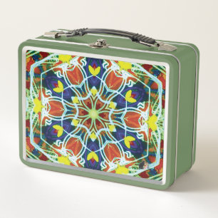 Wicker Kaleidoskop Metal Lunchbox