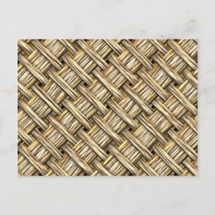 Wicker-Korb Postkarte