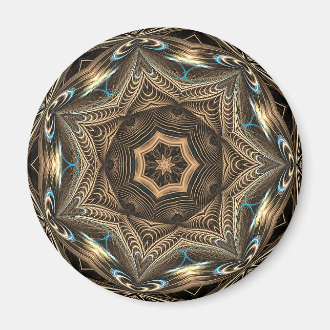 Wicker Star Mandala ・ Magnet (Vorne)
