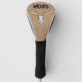 Wickernder Hirschschädel Golf Headcover