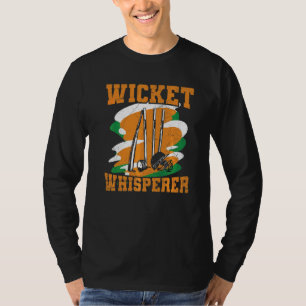Wicket Whisperangebot für ein indisches Cricketger T-Shirt