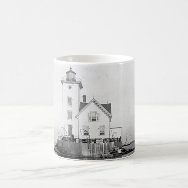 Wickford Hafen-Leuchtturm Kaffeetasse (Mittel)