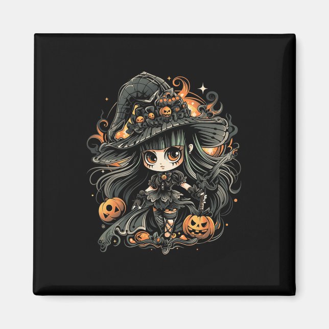 Wicklerisch verzaubert Halloween Art Magnet (Vorne)