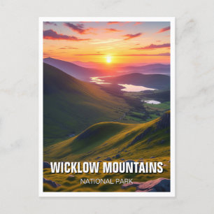 Wicklow Mountains National Park Irland Travel Postkarte