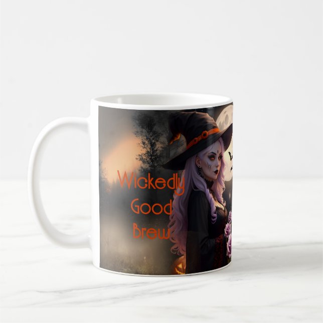 Wickly Good Brew Hexen Spellbindung Kaffeetasse (Links)