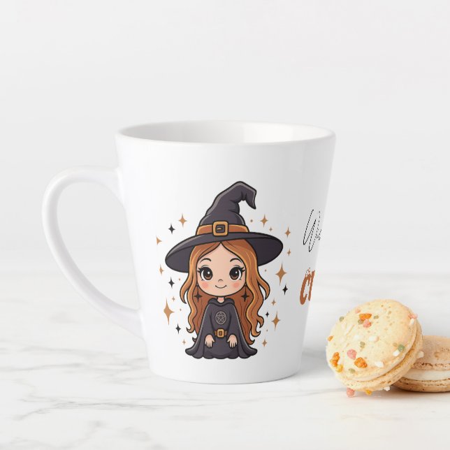 Wickly Niedlich Halloween Hexe | Spooky Adorable Milchtasse (Beispiel)