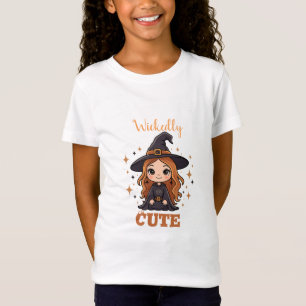 Wickly Niedlich Halloween Hexe   Spooky Adorable T-Shirt