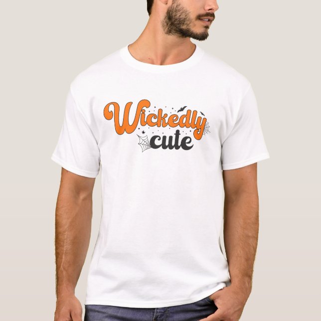 Wickly niedlich - Muster für magische Halloween-Na T-Shirt (Vorderseite)